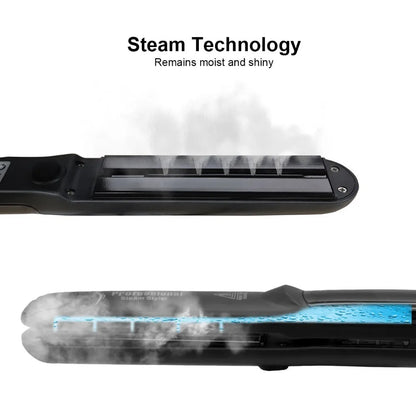 SteamPro 450° Haarglätter – Professioneller Keramik-Vapor-Flachiron mit Arganölbehandlung für schnelles Styling und Haarpflege